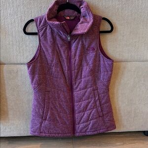 North Face Purple Quilted Vest
